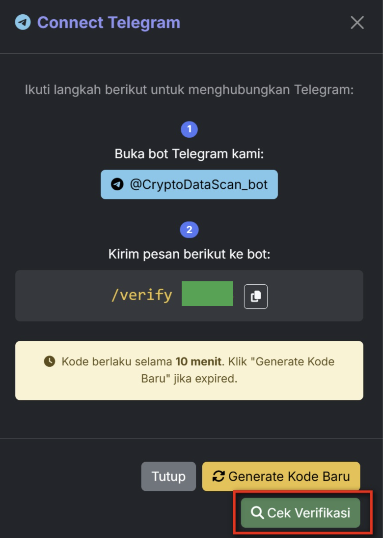 Cek Verifikasi